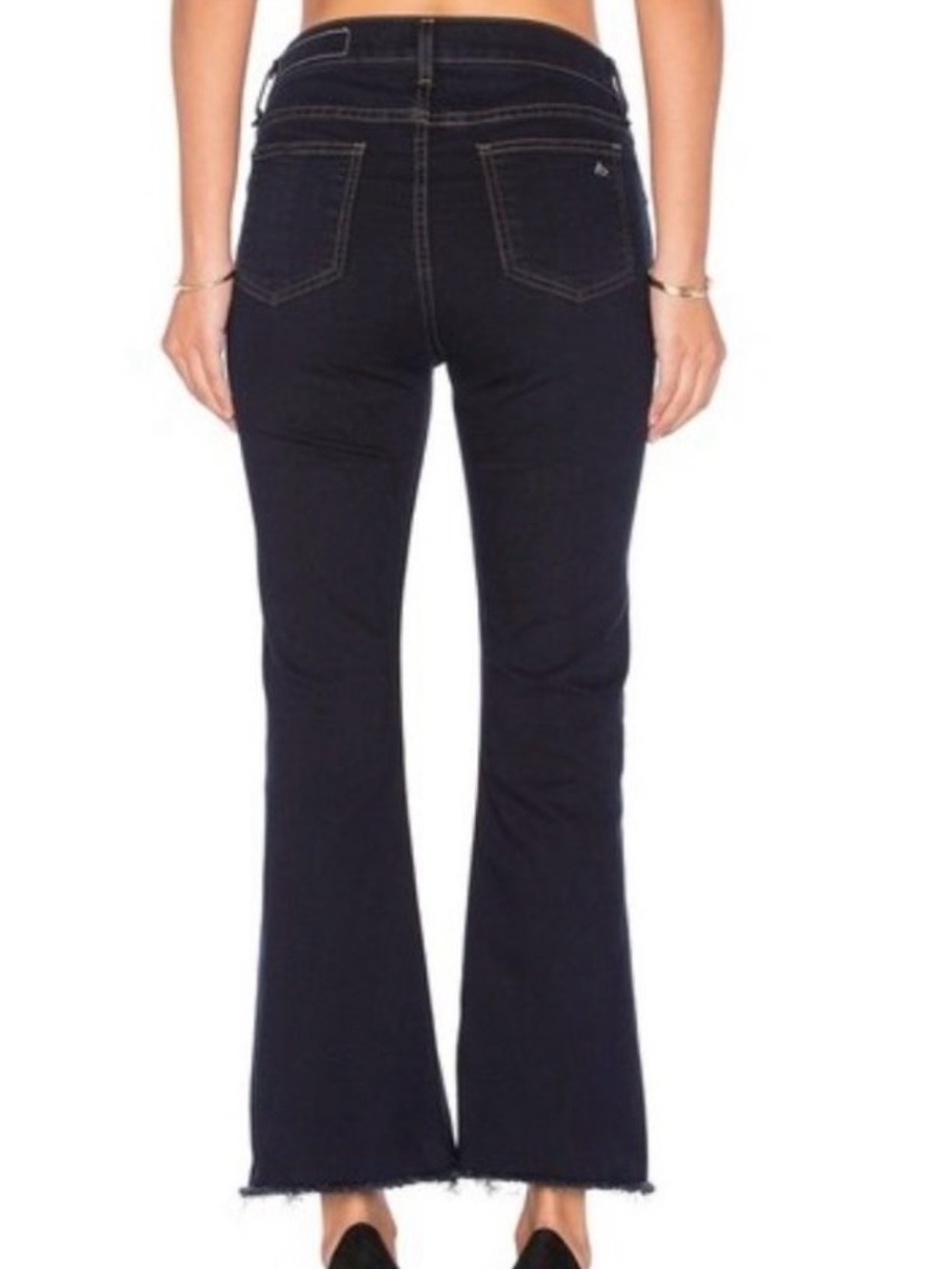rag & bone 10 Inch Crop Flare Jeans | Dune | Size 27